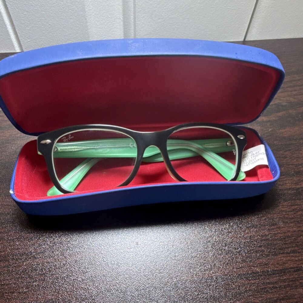 Ray Ban Eyeglasses Blue Green trendy Eyewear - Picture 10 of 13